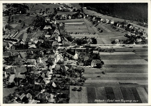 Postcard Bleibach Gutach im Breisgau Black Forest, aerial photograph