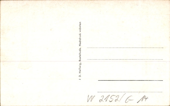 Postcard Horneburg in the district of Stade, Am Sande, street section