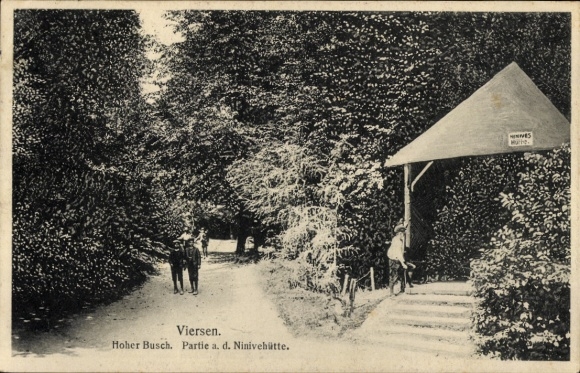 Postcard Viersen in North Rhine Westphalia, Hoher Busch, part of the Ninivehütte