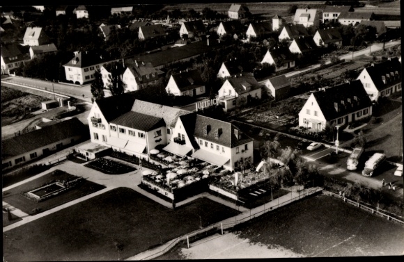 PC Elfershausen in Lower Franconia, Guesthouse Ullrich, aerial photo of the place