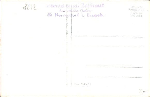 Photo PC Hermsdorf in the Eastern Ore Mountains, Fremdenhof customs house