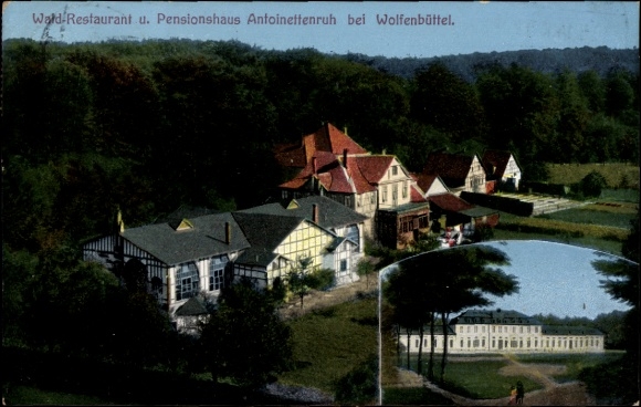 Postcard Wolfenbüttel in Lower Saxony, Waldrestaurant Antoinettenruh