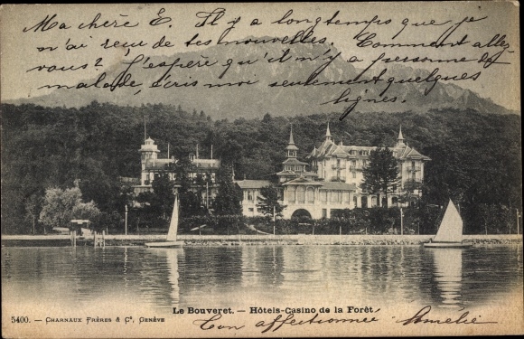 KP Le Bouveret Canton of Valais, Hotele-Casino de la Foret, żaglówki