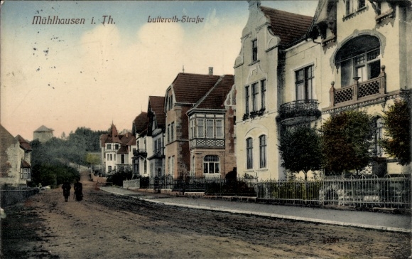Postcard Mühlhausen in Thuringia, Lutteroth-Straße