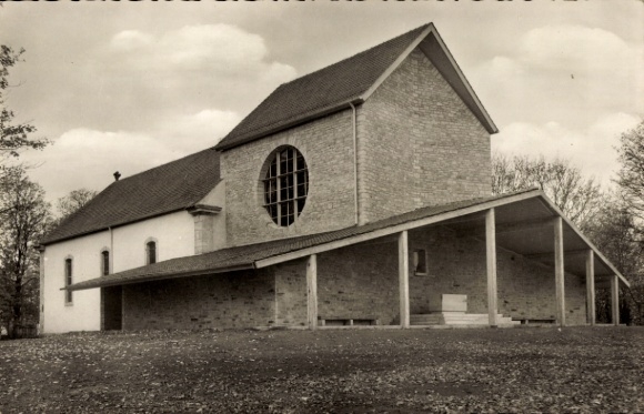 Ak Wildflecken in de Rhön Neder-Franken, bedevaartskerk Maria-Ehrenberg, koor met buitenaltaar