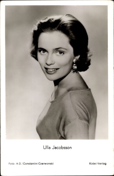 Ak-actrice Ulla Jacobsson, portret