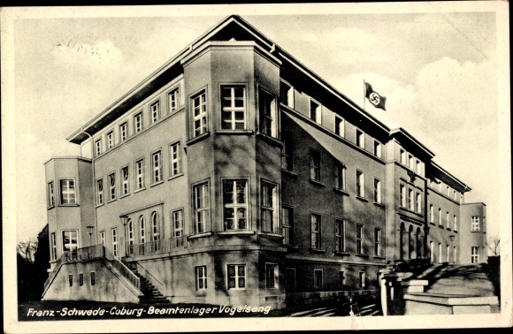 KP Vogelsang Ueckermünde na Pomorzu Zachodnim, oficjalny obóz Franz Schwede Coburg