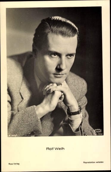 Postcard Actor Rolf Weih, Portrait, Ross 3322/1
