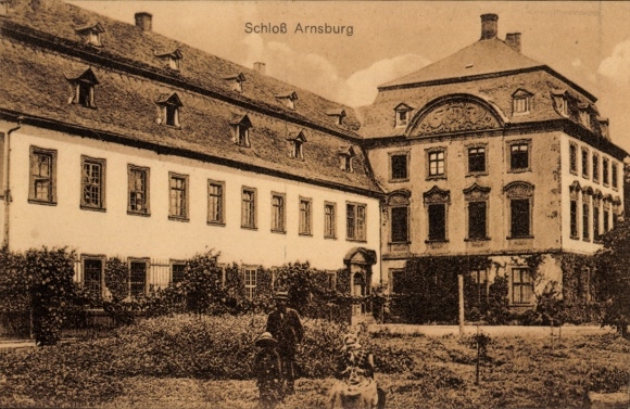 Postcard Arnsburg Lich in Hessen, Arnsburg Monastery, Castle