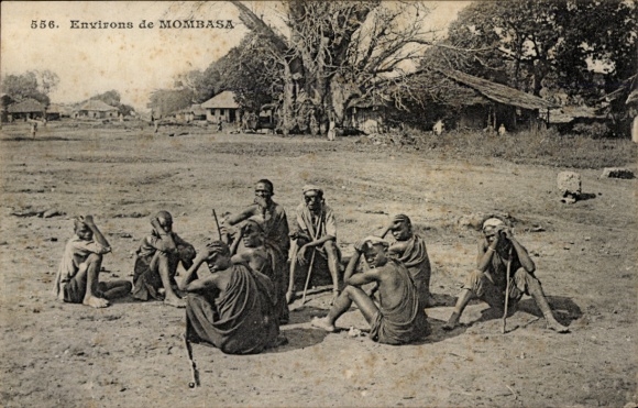 Ak Mombasa Kenia, dorpsgroep, bewoners