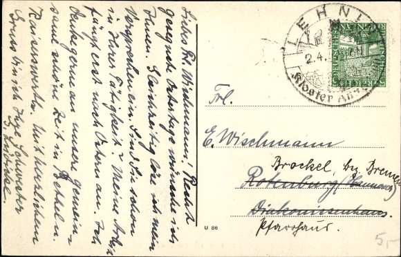 Postcard Kloster Lehnin in Brandenburg, Henriettenstift
