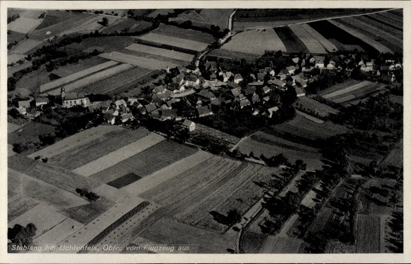 Ak Stublang Bad Staffelstein am Main Opper-Franken, luchtfoto