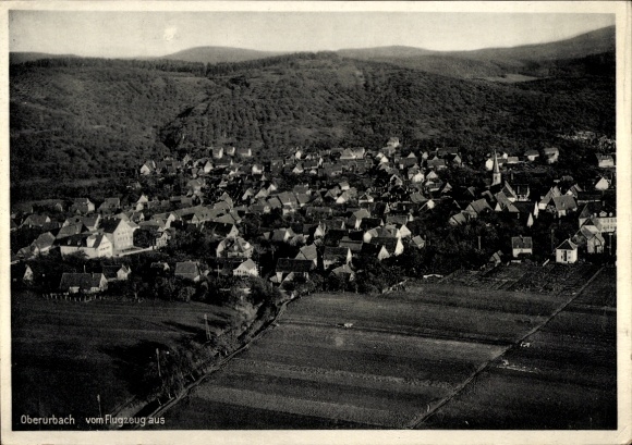 Ak Oberurbach Urbach im Remstal, Fliegeraufnahme