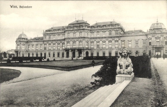Postcard Wien 3 Landstraße, Belvedere Palace