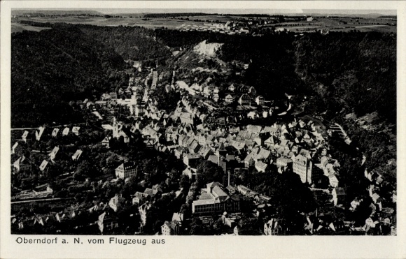 Ak Oberndorf am Neckar, luchtfoto