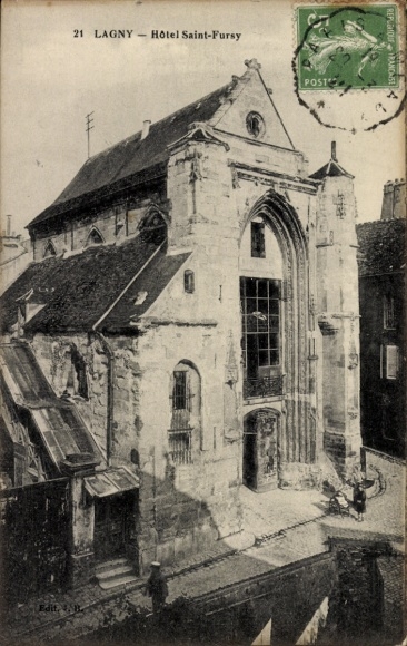 Ak Lagny Seine et Marne, Hotel Saint-Fursy