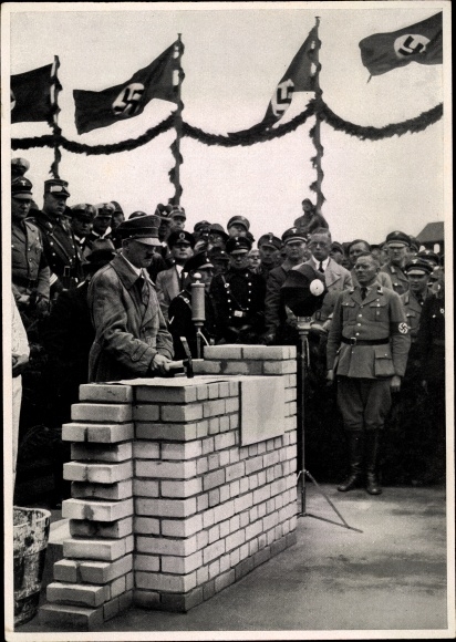 Zdjęcie zbiorowe Adolf Hitler, wmurowanie kamienia węgielnego, Adolf-Hitler-Koog, praca zbiorowa nr 15, zdjęcie 81