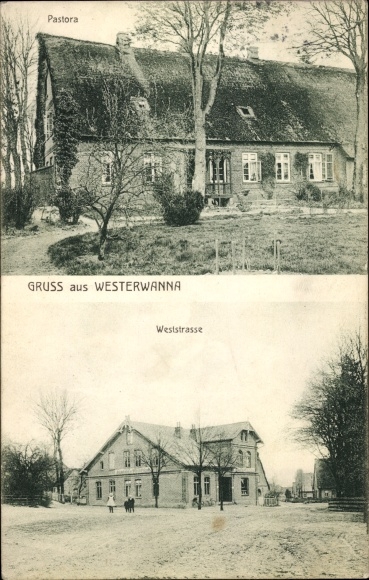 Ak Westerwanna Wanna in Niedersachsen, Pastora, Weststraße