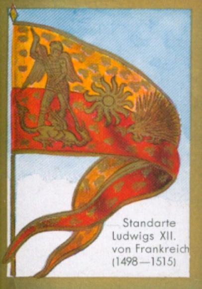 Collection picture Ulmenried flag picture No. 65, standard of Louis XII of France 1498 - 1515