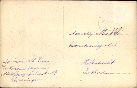 Passepartout Postcard Scheveningen The Hague South Holland, Wandelhoofd