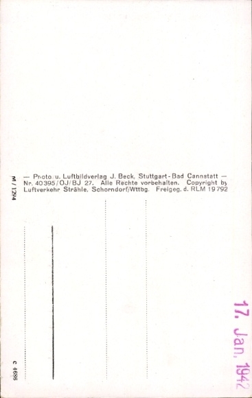 Postcard Gießübel in Thuringia, aerial photograph
