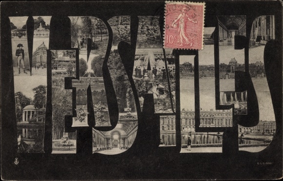 Letter Postcard Versailles Yvelines, Thumbnails