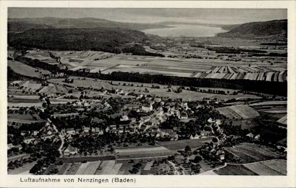 Ak Nenzingen Baden, luchtfoto