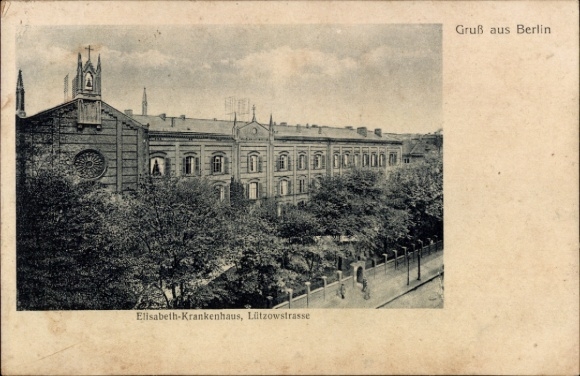 Ak Berlin Tiergarten, Lützowstraße, Elisabeth-Krankenhaus