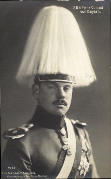 Postcard Prince Conrad of Bavaria, portrait, parade uniform
