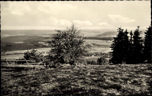 Postcard Köterberg Lügde in the Weserbergland, view from the Köterberg, Höxter