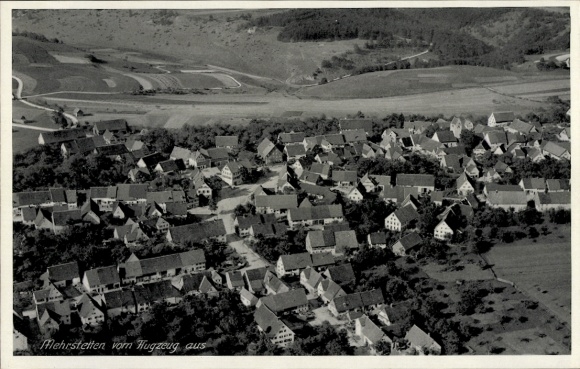 Postcard Mehrstetten Swabian Alb Württemberg, aerial photograph