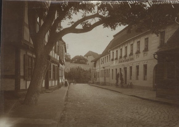 Original photo Tangermünde in Saxony-Anhalt, Gasthof queen Luise, around 1900
