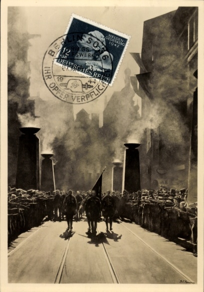 Artist Postcard Herrmann, Paul, The Flag, HDK 431, SA, Blood Flag