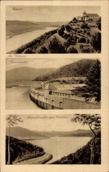 KP Waldeck am Edersee Hesja, Zamek, Spermaauer, Wieczorny spokój w Edersee
