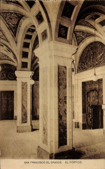 Ak Madrid España, San Francisco el Grande, El Portico