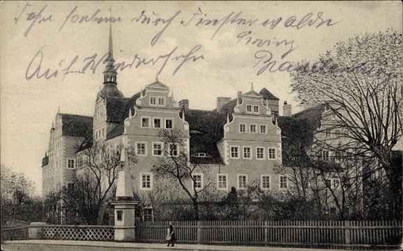 Postcard Dobrilugk Doberlug Kirchhain in Brandenburg, Castle