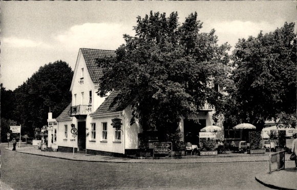 Postcard Zeven district Rothenburg Wümme, Hotel Schüttenberg with seating
