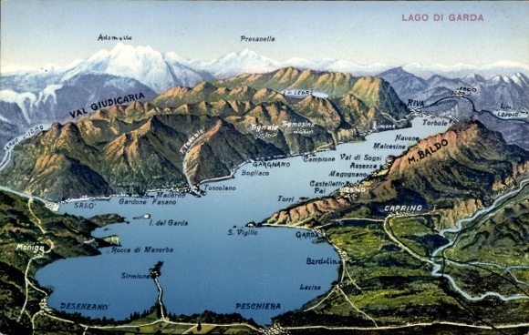 Maps PC Garda Veneto, Val Giudicaria, Capring, M. Baldo