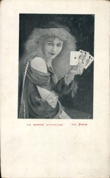 CPA La Bonne Aventure, fortune teller