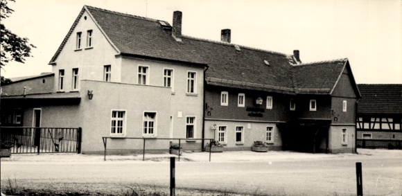 Postcard Dänkritz Neukirchen in Saxony, Konsum restaurant