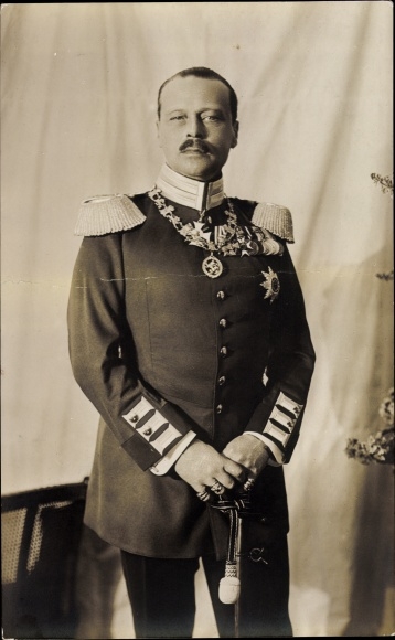 PC Grand Duke Ernst Ludwig von Hessen Darmstadt, portrait, uniform, order