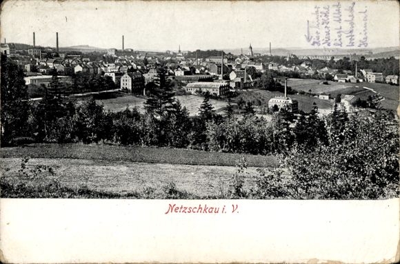 Ak Netzschkau im Vogtland, Gesamtansicht
