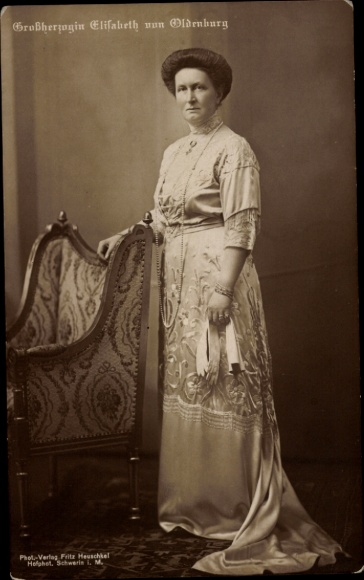 Ak Großherzogin Elisabeth von Oldenburg, Porträt