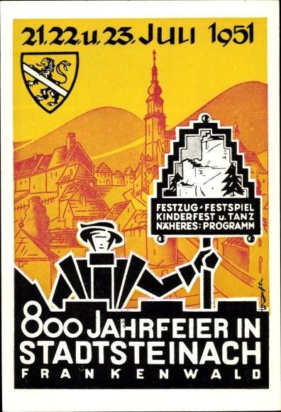 PC Stadtsteinach Upper Franconia, 800th anniversary 1951