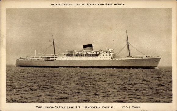 Ak Steamer SS Rhodesia Castle, Union Castle Line