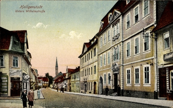 KP Heilbad Heiligenstadt Eichsfeld Turyngia, Dolna Wilhelmstraße, budynek, widok na ulicę