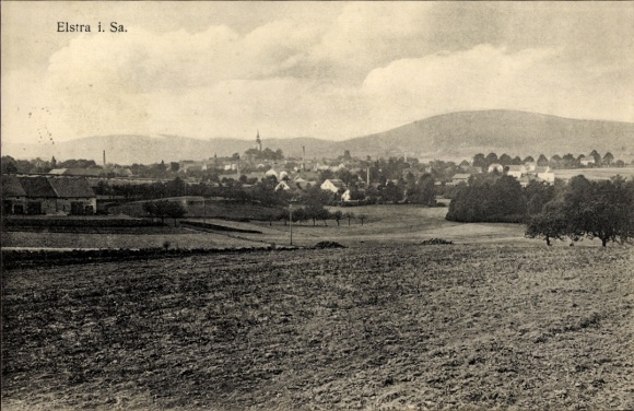 Postcard Elstra in Upper Lusatia Saxony, general view