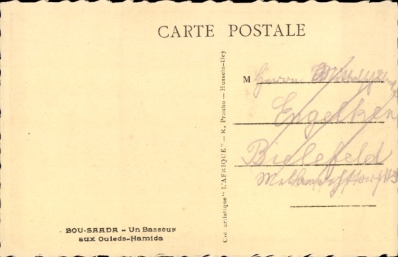 CPA Bou Saada Algérie, Un Bassour aux Ouleds-Hamida