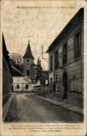 Ak Savigny sur Orge Essonne, Rathaus