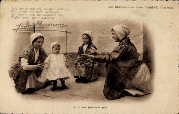 Song Postcard Les Chansons de Jean Rameau, les premiers pas